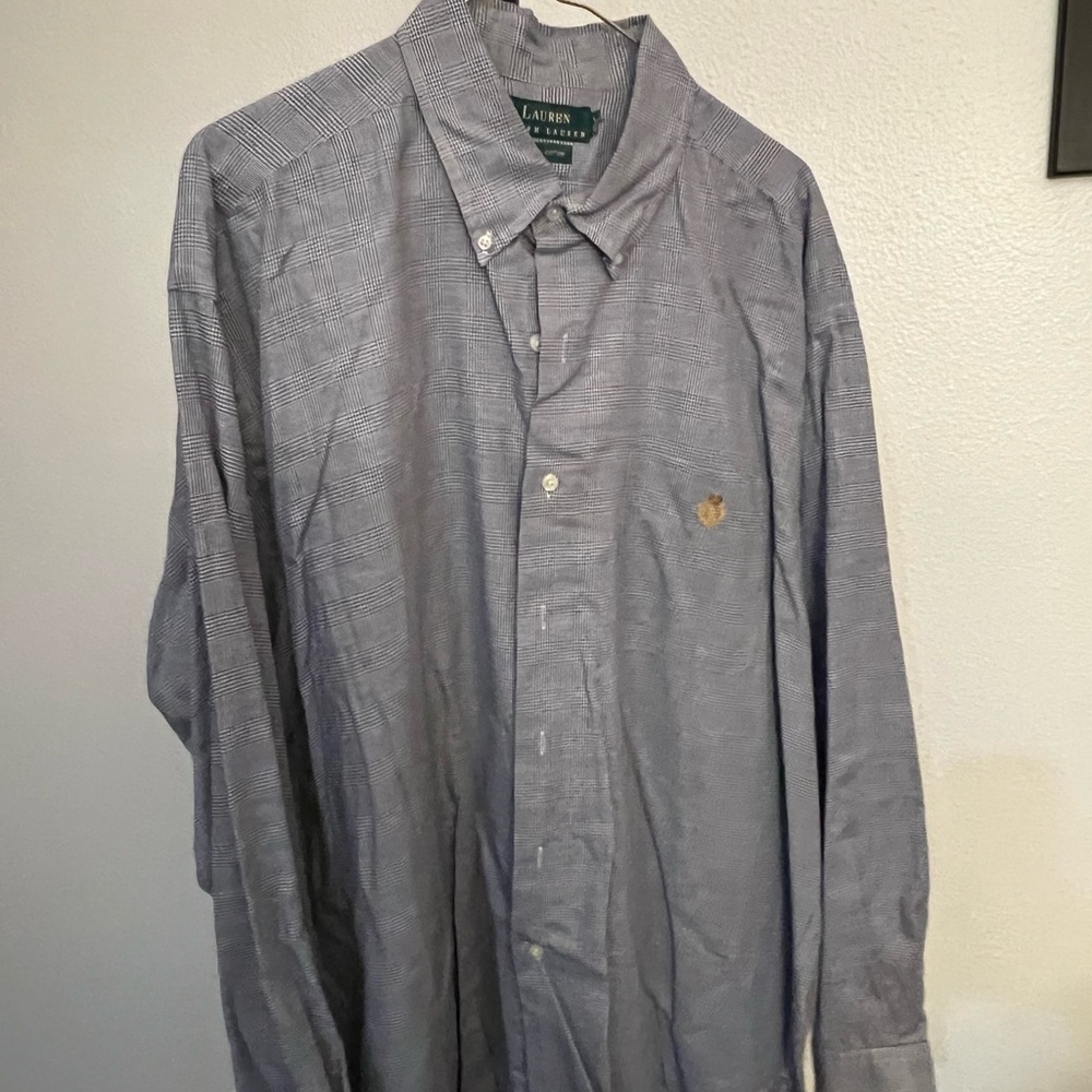 Lauren Ralph, Lauren men’s extra-large navy button down